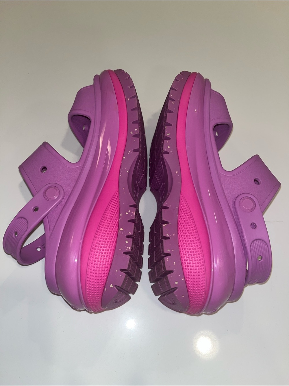 CROCS MEGA CRUSH Chunky Platform Sandal in Purple & Hot Pink. Women’s 8/Men’s 6 - Picture 11 of 16
